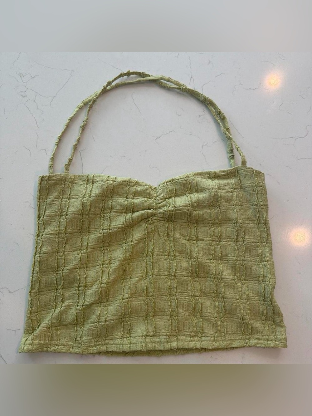 Edikted Green Textured Top
